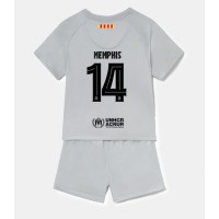 Dres Barcelona Memphis Depay #14 Rezervni za djecu 2022-23 Kratak Rukav (+ kratke hlače)